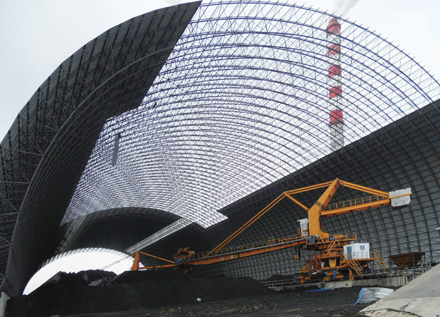 印尼巴淡电厂干煤棚网架工程